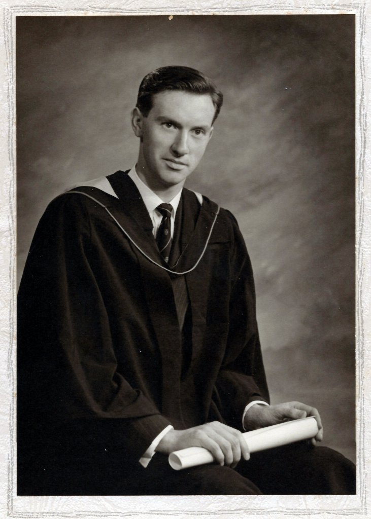 Burnett B. Pender, Graduation Photo, Glasgow University, 1955